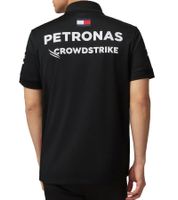 Polo Mercedes-Benz AMG Petronas F1 2023 squadra polo da uomo motorsport camicia a maniche corte 701223408 001 nero
