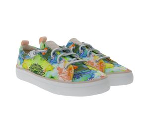 Baskets en toile pour femme SPERRY Crest Vibe Chaussures à lacets SeaCycled de l'artiste Yellena James STS88490 Coloré