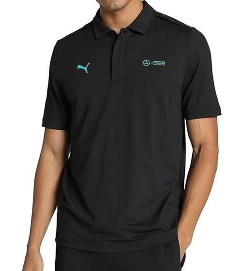 Polo à manches courtes PUMA X Mercedes-Benz AMG Petronas F1 MAPF1 LS pour homme 621134 01 Noir