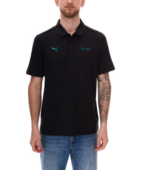 Polo à manches courtes PUMA X Mercedes-Benz AMG Petronas F1 MAPF1 LS pour homme 621134 01 Noir