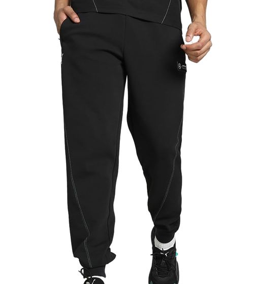 Pantalones deportivos PUMA FD MAPF1 Mercedes-AMG PETRONAS para hombre Pantalones deportivos de motor Statement 621148 01 Negro