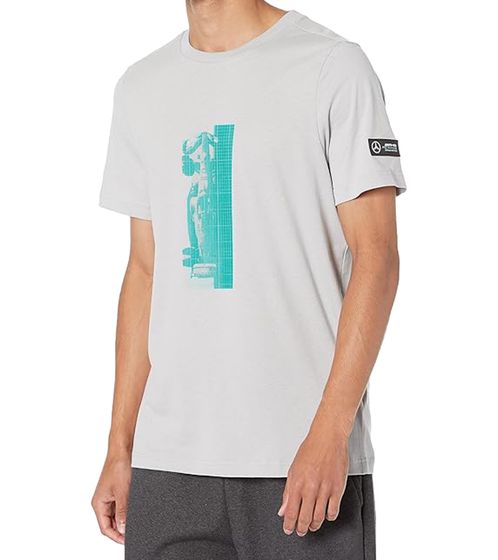 Puma X Mercedes-Benz AMG Petronas F1 T-shirt da uomo in cotone elegante 621164 02 grigio