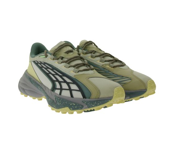 Zapatillas de running PUMA Spirex GORPCore para mujer y hombre, zapatillas deportivas con revestimientos de piel auténtica, estilo retro, 396429 07, color beige