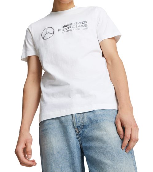 T-shirt Puma X Mercedes-Benz AMG Petronas F1 pour homme, chemise élégante en coton 621157 03 Blanc