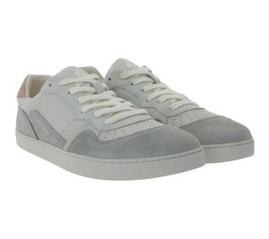 GROUNDIES Barfussschuhe Nova GS Damen Low-Top Sneaker mit TrueSense GS1 Sohle Schnür-Schuhe GND-120112-16 Grau/Rosa