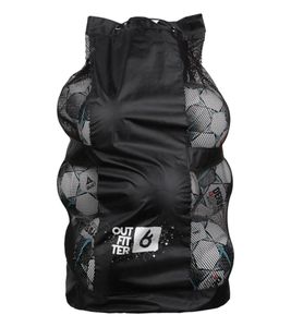 Outfitter Ball Sack Borsa da calcio resistente con tracolla Borsa da pallone U40121HR Nero