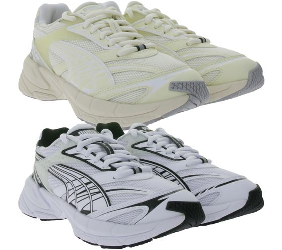 Zapatillas PUMA Velophasis Always On para mujer y hombre, híbridas, con entresuela de EVA, sostenibles y veganas, 395908 en beige o blanco