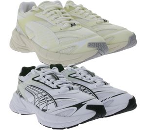 Baskets PUMA Velophasis Always On pour femmes et hommes, chaussures hybrides avec semelle intermédiaire en EVA, durables et végétaliennes 395908 en beige ou blanc