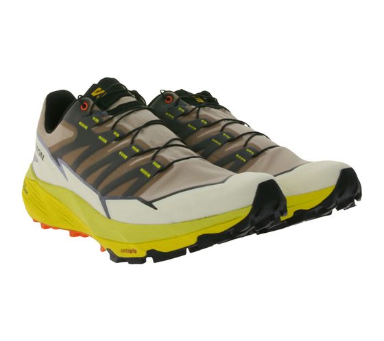 SALOMON Thundercross Damen Trailrunning-Schuhe mit aggressiven 5-mm-Stollen Sneaker Lauf-Schuhe 475232 Beige/Gelb