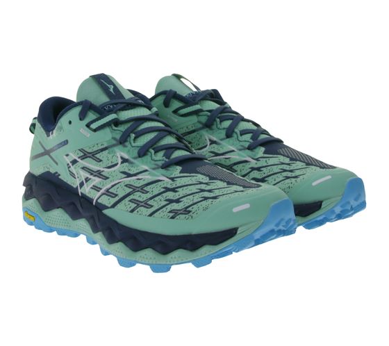 Zapatillas de trail running para mujer Mizuno Wave Mujin 10 con espuma Enerzy y Vibram Megagrip J1GK247073 Azul/Verde