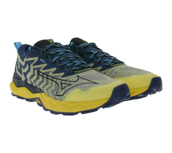 Mizuno Wave Daichi 8 men's trail running shoes with Enerzy Foam and Vibram Megagrip J1GJ247153 blue/light orange