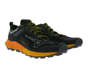 Chaussures de course sur sentier Mizuno Wave Ibuki 4 pour hommes avec mousse Enerzy Chaussures d'extérieur J1GJ227361 Noir/Orange