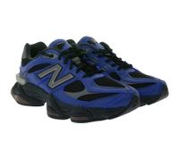 New Balance Sneaker, chaussures élégantes en cuir véritable avec semelle intermédiaire à double densité en jaune fluo/noir ou bleu/noir