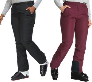 pantaloni da sci maier sports per donna pantaloni softshell antivento pantaloni da snowboard impermeabili taglie forti 27996018-43908143 nero o viola