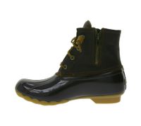 SPERRY Saltwater Damen Boots wasserdichte Stiefelette mit Echtleder und Wave-Siping-Technologie STS88108 STS91176 Schwarz oder Braun SPERRY Saltwater Damen Boots wasserdichte Stiefelette mit Echtleder und Wave-Siping-Technologie STS88108 STS91176 Schwarz oder Braun