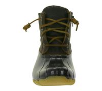 SPERRY Saltwater Damen Boots wasserdichte Stiefelette mit Echtleder und Wave-Siping-Technologie STS88108 STS91176 Schwarz oder Braun SPERRY Saltwater Damen Boots wasserdichte Stiefelette mit Echtleder und Wave-Siping-Technologie STS88108 STS91176 Schwarz oder Braun