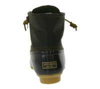 SPERRY Saltwater Damen Boots wasserdichte Stiefelette mit Echtleder und Wave-Siping-Technologie STS88108 STS91176 Schwarz oder Braun SPERRY Saltwater Damen Boots wasserdichte Stiefelette mit Echtleder und Wave-Siping-Technologie STS88108 STS91176 Schwarz oder Braun