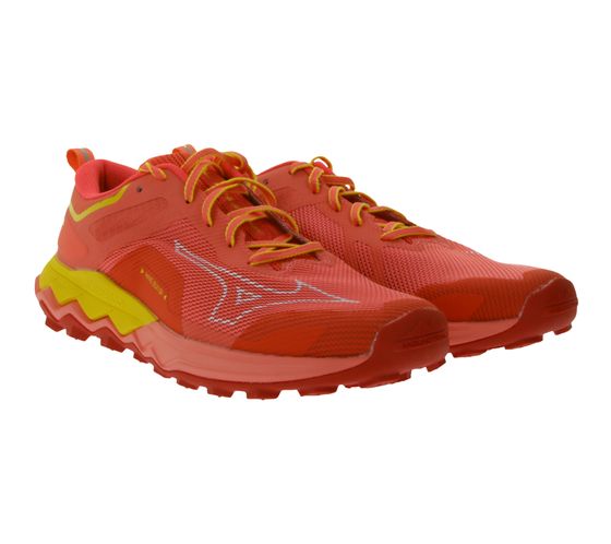 Mizuno Wave Ibuki 4 Scarpe da Trail Running da Donna con Enerzy Foam Scarpe da Esterno J1GK227381 Rosso/Arancione