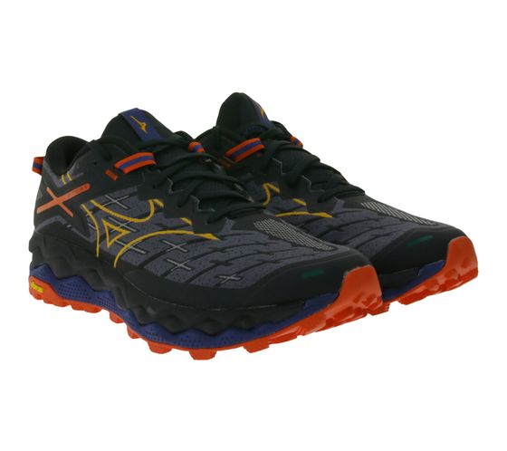 Chaussures de jogging pour hommes MIZUNO Wave Mujin Chaussures de course avec mousse Enerzy et plaque Wave J1GJ247051 Noir/Gris/Orange