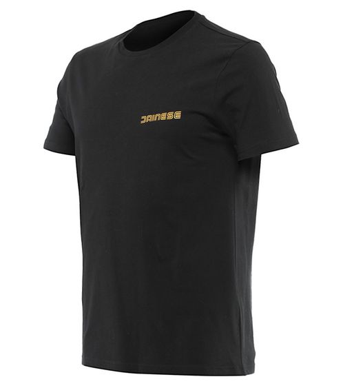 DAINESE Hatch men's T-shirt with large back print, cotton shirt Motorsport 201896855 614 Black/Orange