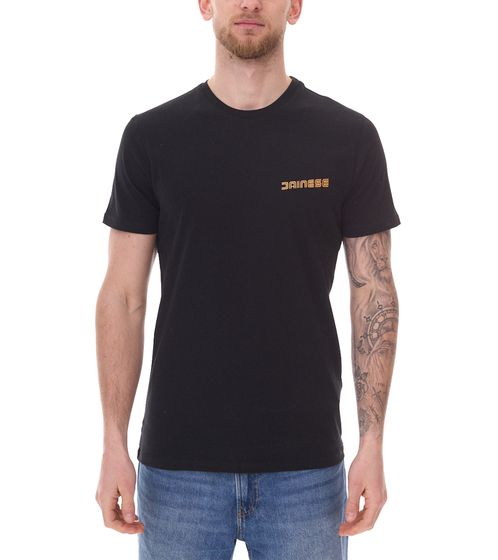 DAINESE Hatch men's T-shirt with large back print, cotton shirt Motorsport 201896855 614 Black/Orange