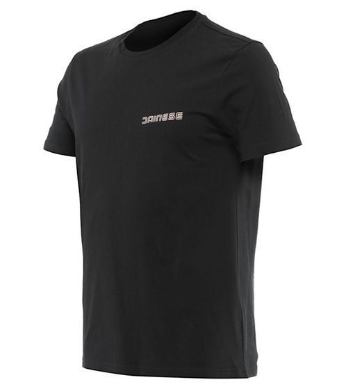 DAINESE Hatch Men's T-Shirt with Large Back Print Cotton Shirt Motorsport 201896855 622 Black/White