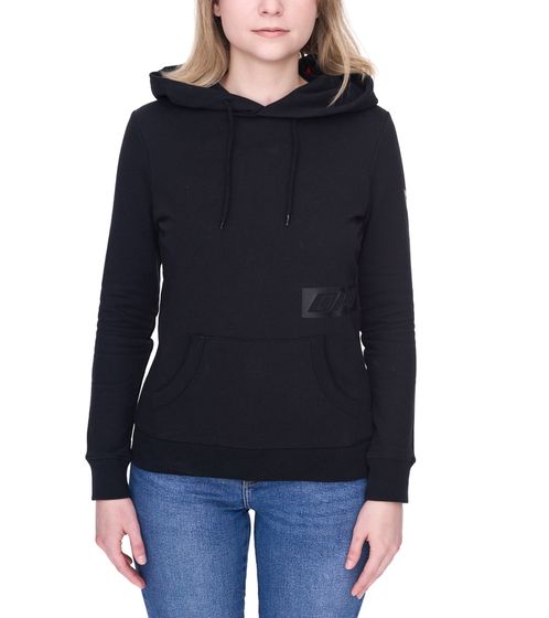 DAINESE Paddock women's sweater cotton sweater with hood motorsport 202896848 631 black