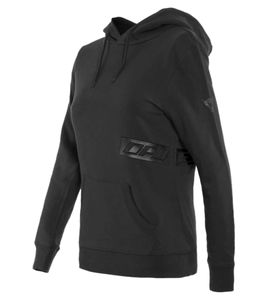 Pull en coton avec capuche pour femme DAINESE Paddock Motorsport 202896848 631 Noir