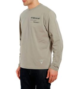 DAINESE Adventure Men's Longsleeve Sweater with Logo Print Cotton Sweater 201896837 06F Beige