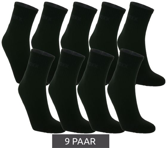 9 pares de calcetines cortos MEXX con detalles de logotipo, calcetines de algodón, calcetines deportivos SS2305999U 193911 negro