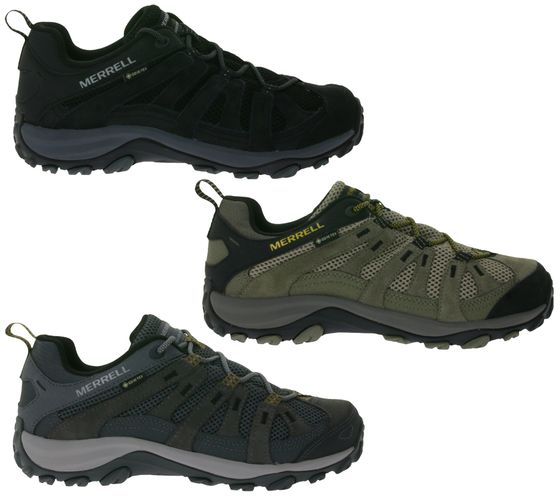 MERRELL Alverstone 2 Gore-Tex - Zapatillas de senderismo para hombre, impermeables, GTX, para exteriores, con plantilla extraíble, en gris, marrón claro o negro