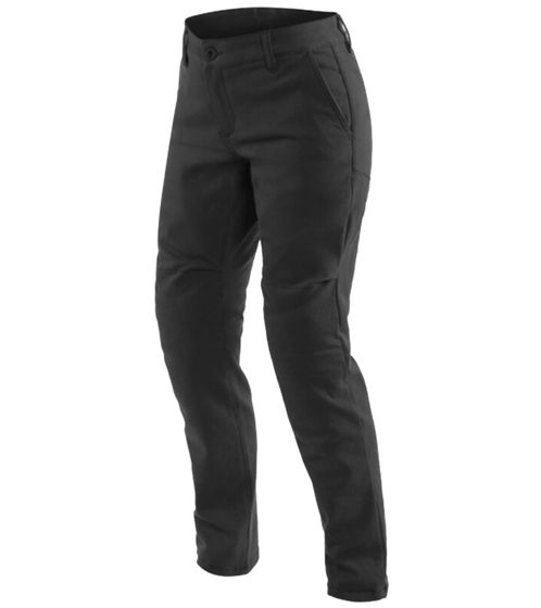 Pantalones de moto para mujer DAINESE Chinos Lady Tex con protectores Pro-Shape 2.0 Pantalones de motociclismo chinos para mujer 202755145 Negro