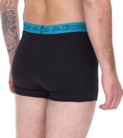 Confezione da 2 boxer da uomo Kappa con scritta del marchio e slip con logo in diversi colori come nero, grigio, antracite e blu