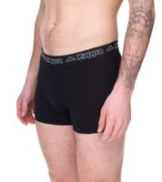 Confezione da 2 boxer da uomo Kappa con scritta del marchio e slip con logo in diversi colori come nero, grigio, antracite e blu