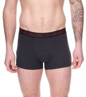 Confezione da 2 boxer da uomo Kappa con scritta del marchio e slip con logo in diversi colori come nero, grigio, antracite e blu