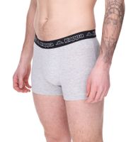 Confezione da 2 boxer da uomo Kappa con scritta del marchio e slip con logo in diversi colori come nero, grigio, antracite e blu