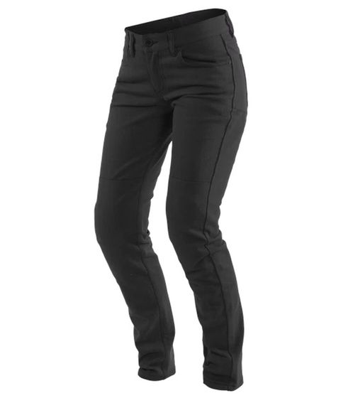 Pantalon moto femme DAINESE Classic Slim Lady Tex avec protections Pro-Shape 2.0 Jeans moto Pantalon sport automobile 202755152 001 Noir