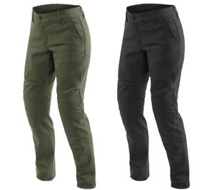 Pantalones de moto DAINESE Chinos Lady Tex para mujer con protectores Pro-Shape 2.0 Pantalones de motociclismo chinos para deportes de motor 202755145 Negro o verde oliva