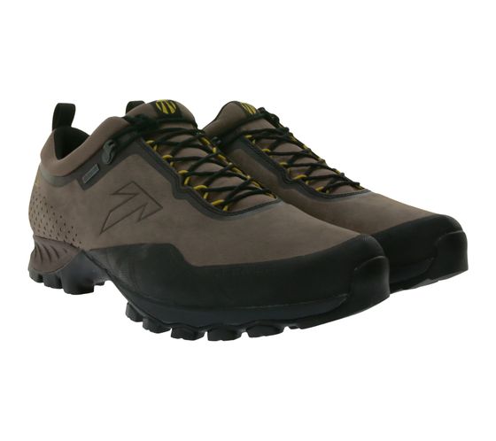 TECNICA Plasma Gore-Tex MS Herren Wander-Schuhe Trekking-Schuhe mit Vibram Megagrip-Sohle Hiking-Schuhe 11248300 004 Beige/Schwarz