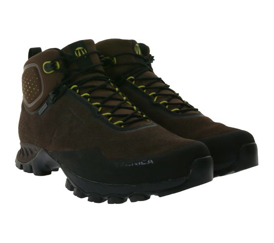 Botas de senderismo TECNICA Plasma Mid Gore-Tex MS para hombre, botas de trekking con suela Vibram Megagrip, botas de senderismo 11249100 003 marrón/negro