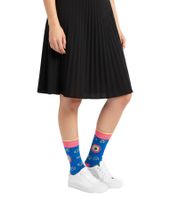 6 pares de calcetines de algodón Digipet color mostaza con diseño Tamagotchi, medias largas con estampado de juego retro 22S-DIGI azul oscuro/rosa/amarillo