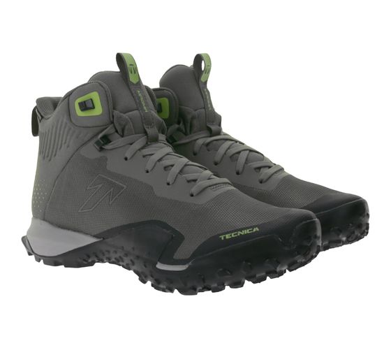 Chaussures de randonnée pour hommes TECNICA Magma 2.0 Mid Gore-Tex MS Chaussures de trekking avec semelle Vibram Megagrip et Litebase OX-Shield Chaussures de randonnée 11251400 005 Gris-Vert/Noir