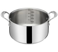 Batterie de cuisine Tefal Classic 7 pièces par Jamie Oliver en acier inoxydable avec échelle de mesure pour tous les types de cuisinières casseroles casseroles E307S7 argent