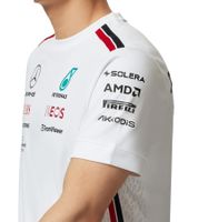 T-shirt à manches courtes pour homme Mercedes-Benz AMG Petronas F1 2023 Team Shirt Motorsport 701223428 002 Blanc ou noir