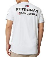 T-shirt à manches courtes pour homme Mercedes-Benz AMG Petronas F1 2023 Team Shirt Motorsport 701223428 002 Blanc ou noir