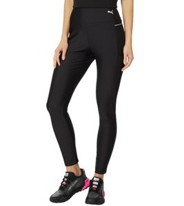 Legging femme PUMA X Mercedes-Benz AMG Petronas F1 avec logo imprimé et patch à la taille Pantalon de sport avec poche pour téléphone portable Legging de fitness 701224057 001 Noir