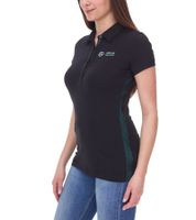Mercedes-Benz AMG Petronas F1 MAPF1 Classic-Polo Damen Baumwoll-Shirt Polo-Shirt mit Team-Logos Kurzarm-Shirt 701202236 001 Schwarz