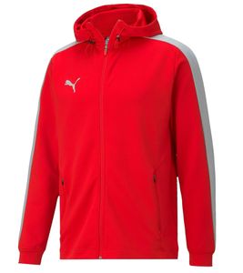 PUMA Bball Zip Up JKT Herren Kapuzen-Jacke Sport-Jacke Basketball-Jacke 605072 04 Rot