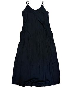 Vestido de verano para mujer MILAN KISS Vestido largo fino de jersey ND22807 Negro