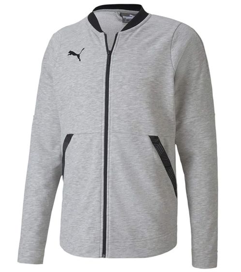 Veste décontractée PUMA Teamfinal 21 pour homme Veste de survêtement pour homme Veste d'entraînement en coton 656491 37 Gris